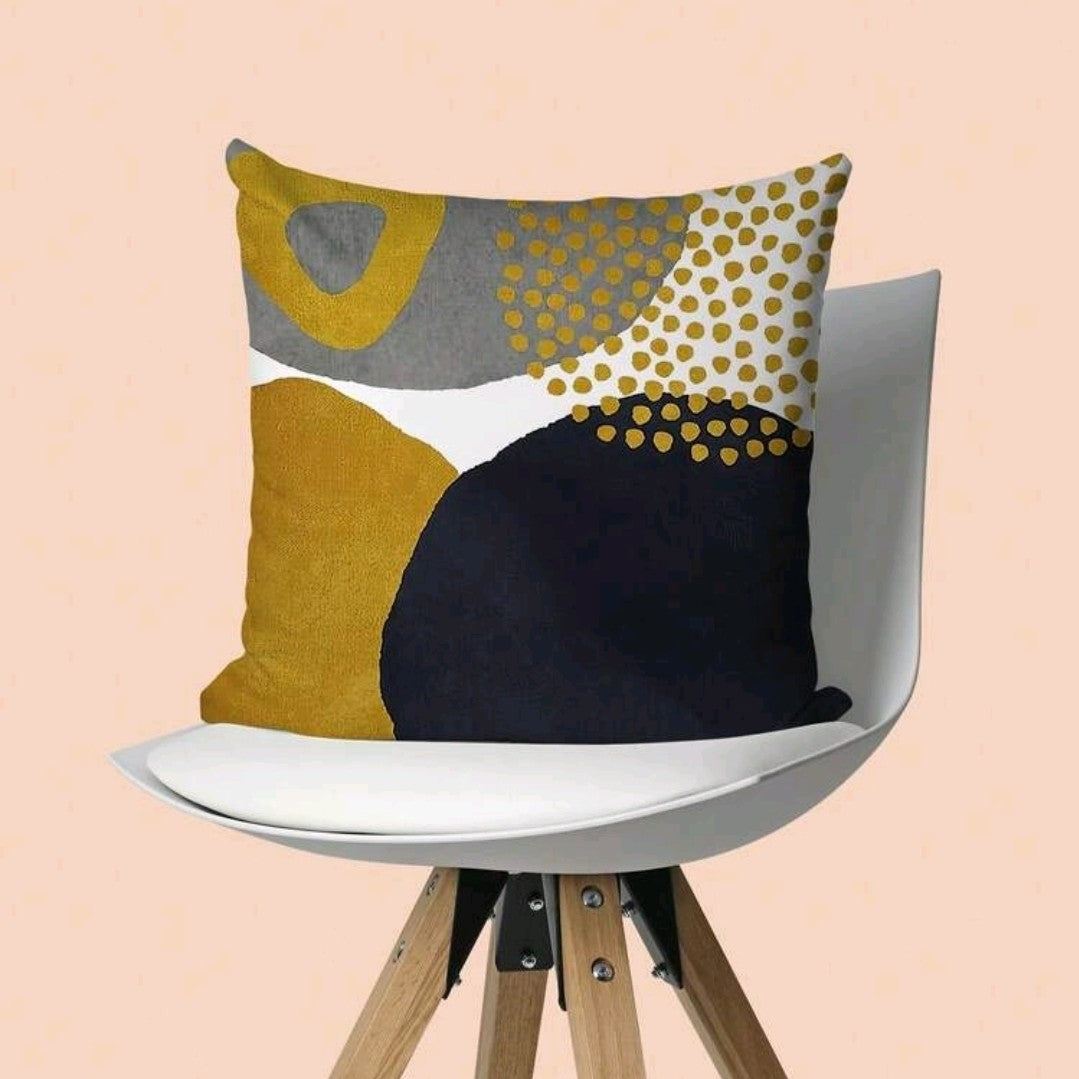 Bohemian Style Abstract Art Pillow Cover