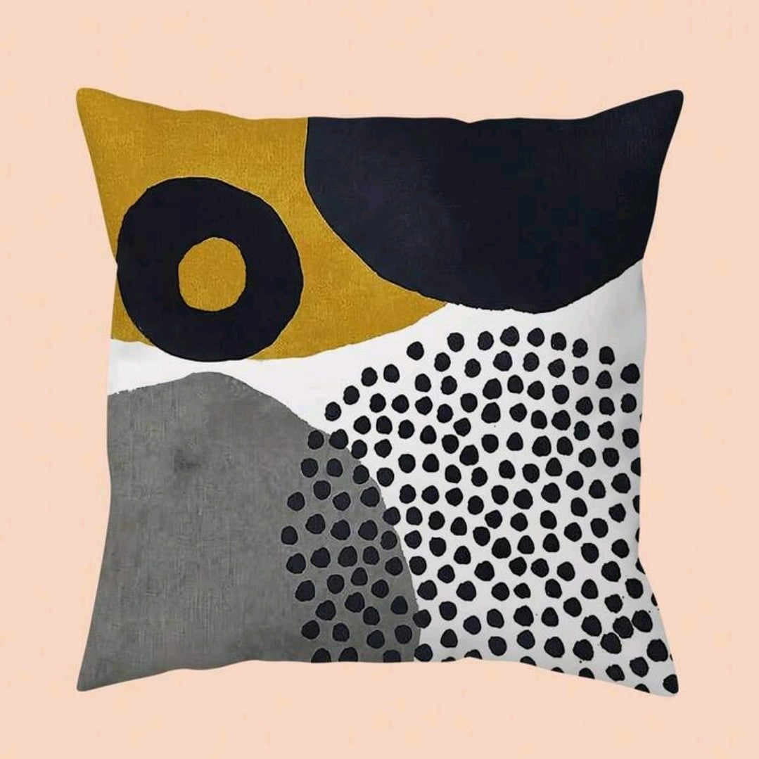 Bohemian Style Abstract Art Pillow Cover