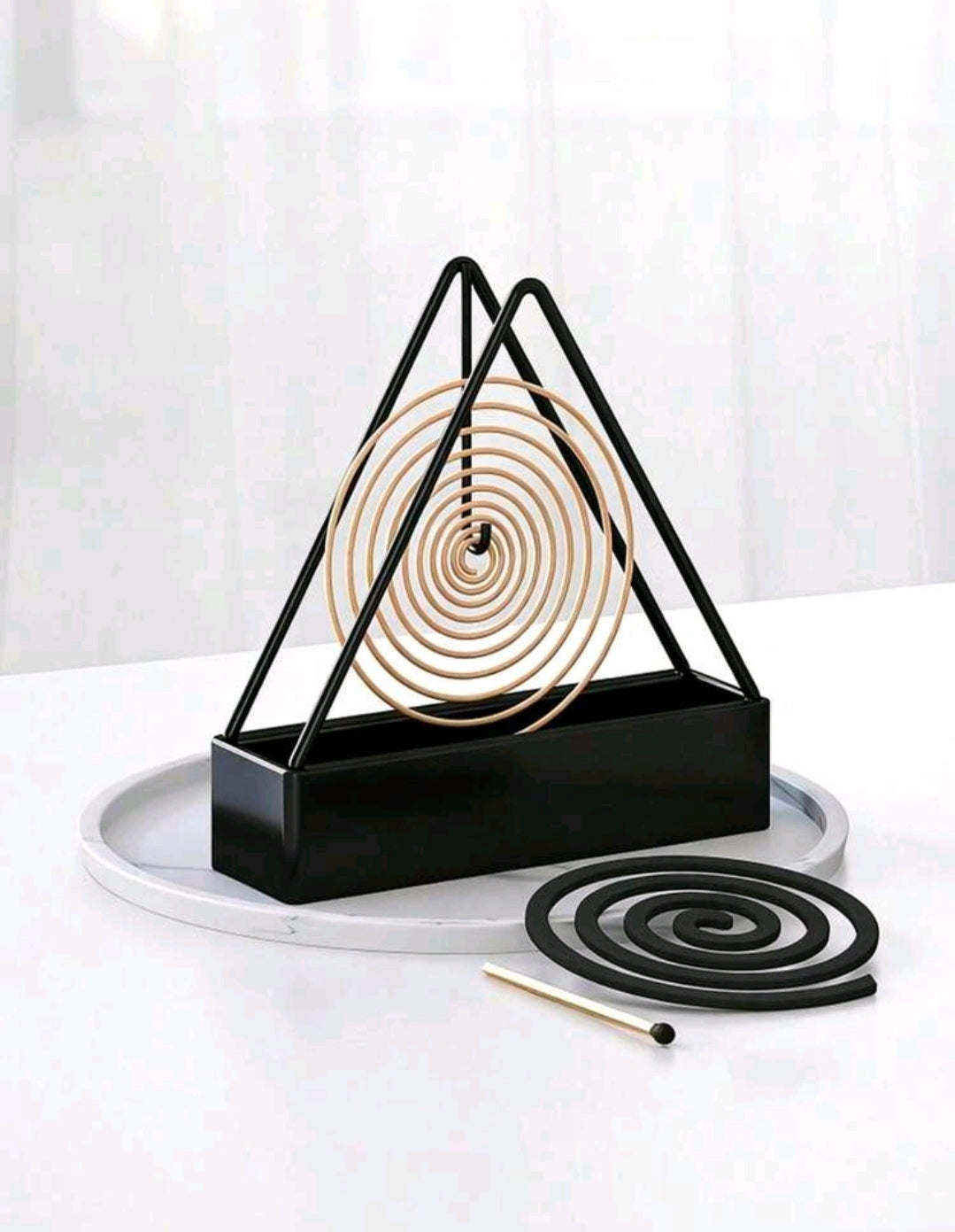 Modern Minimalist Metal Mosquito Coil / Incense Burner Tray