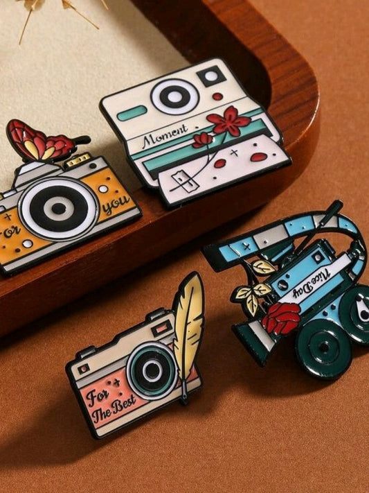 Photography Pins Set of 4