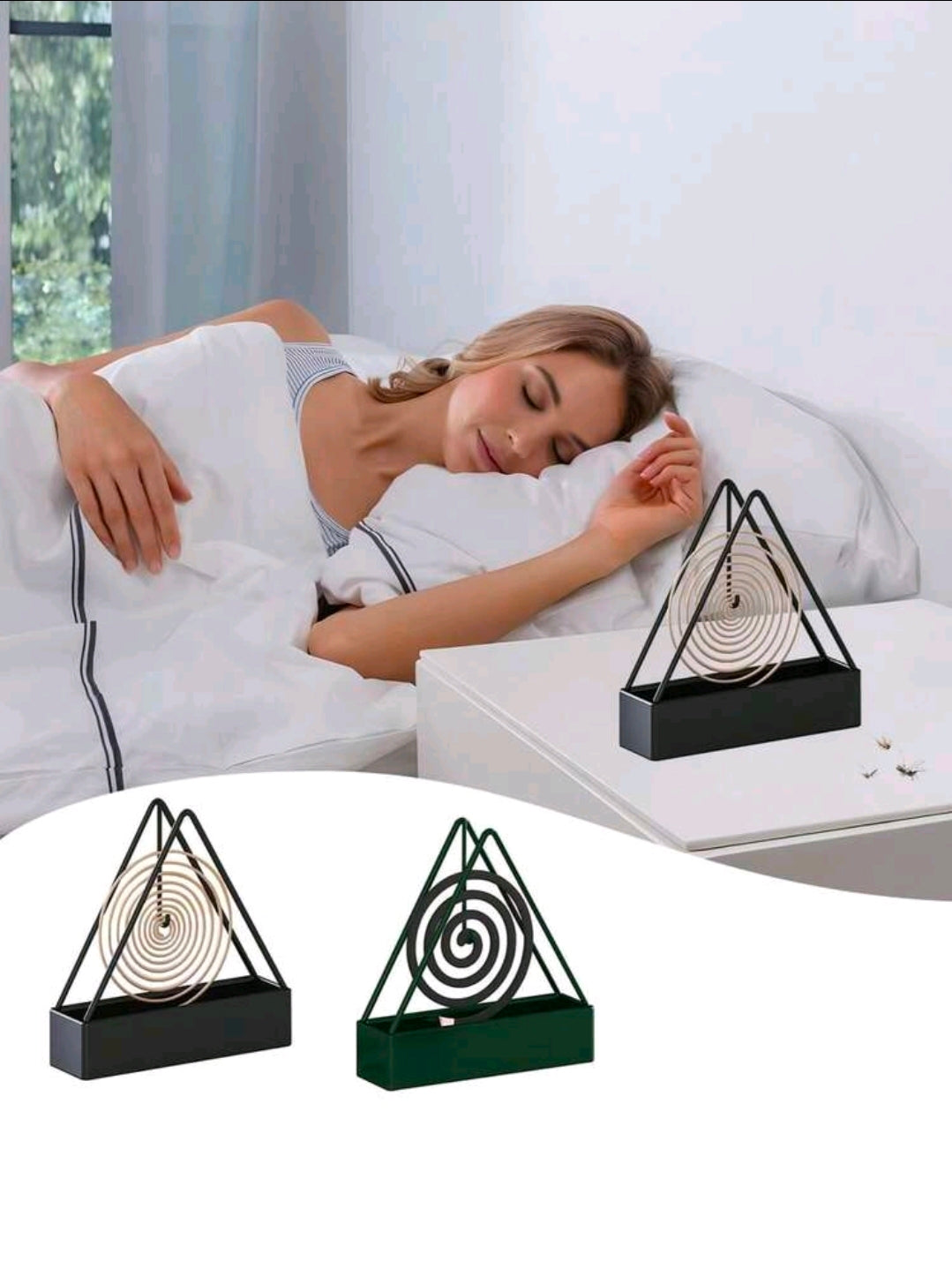 Modern Minimalist Metal Mosquito Coil / Incense Burner Tray
