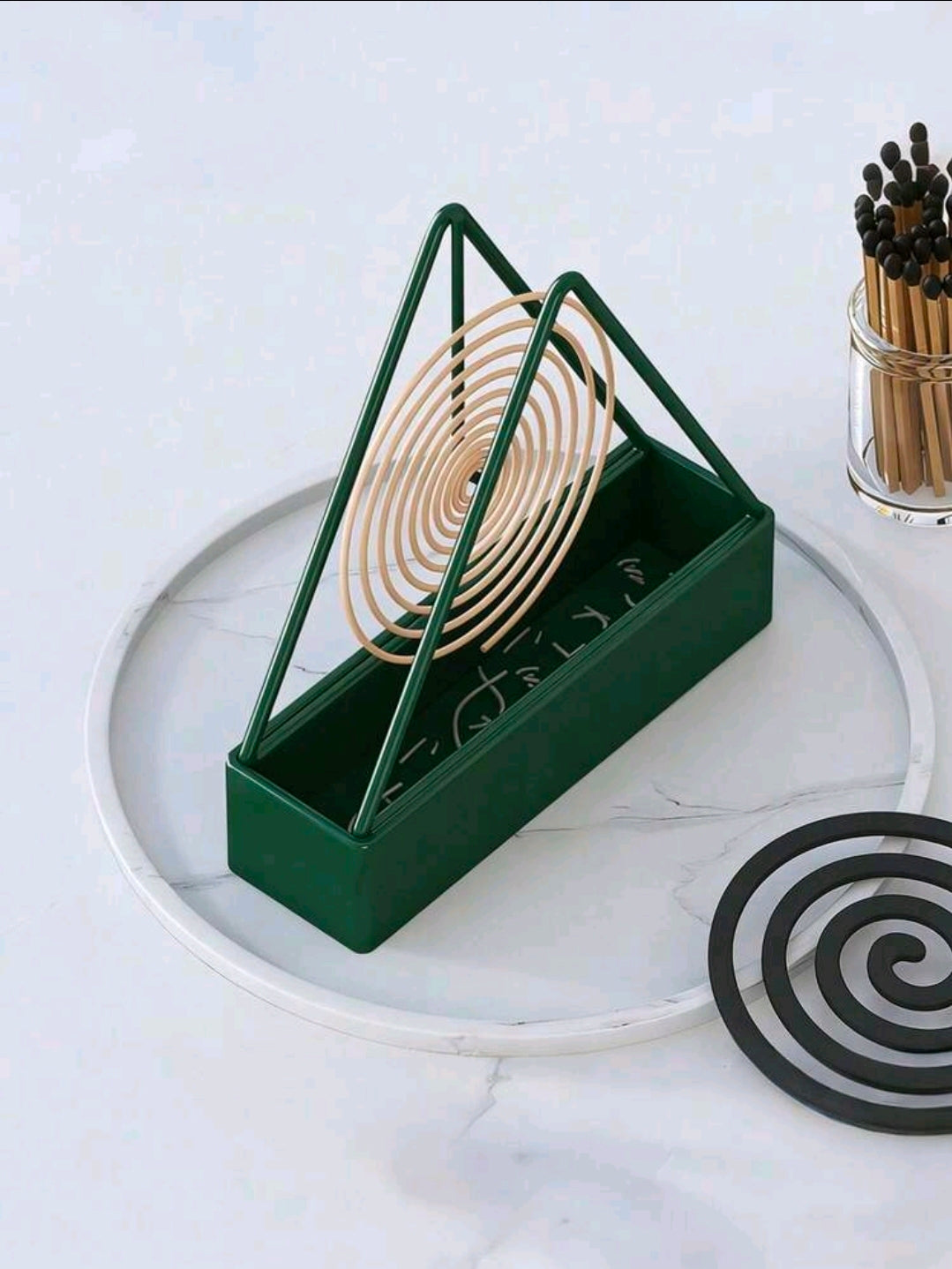 Modern Minimalist Metal Mosquito Coil / Incense Burner Tray