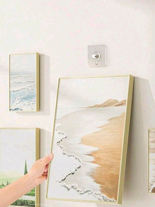 Pack of 2 Damage-Free Wall Hooks for Picture Frames & Wall Decor
