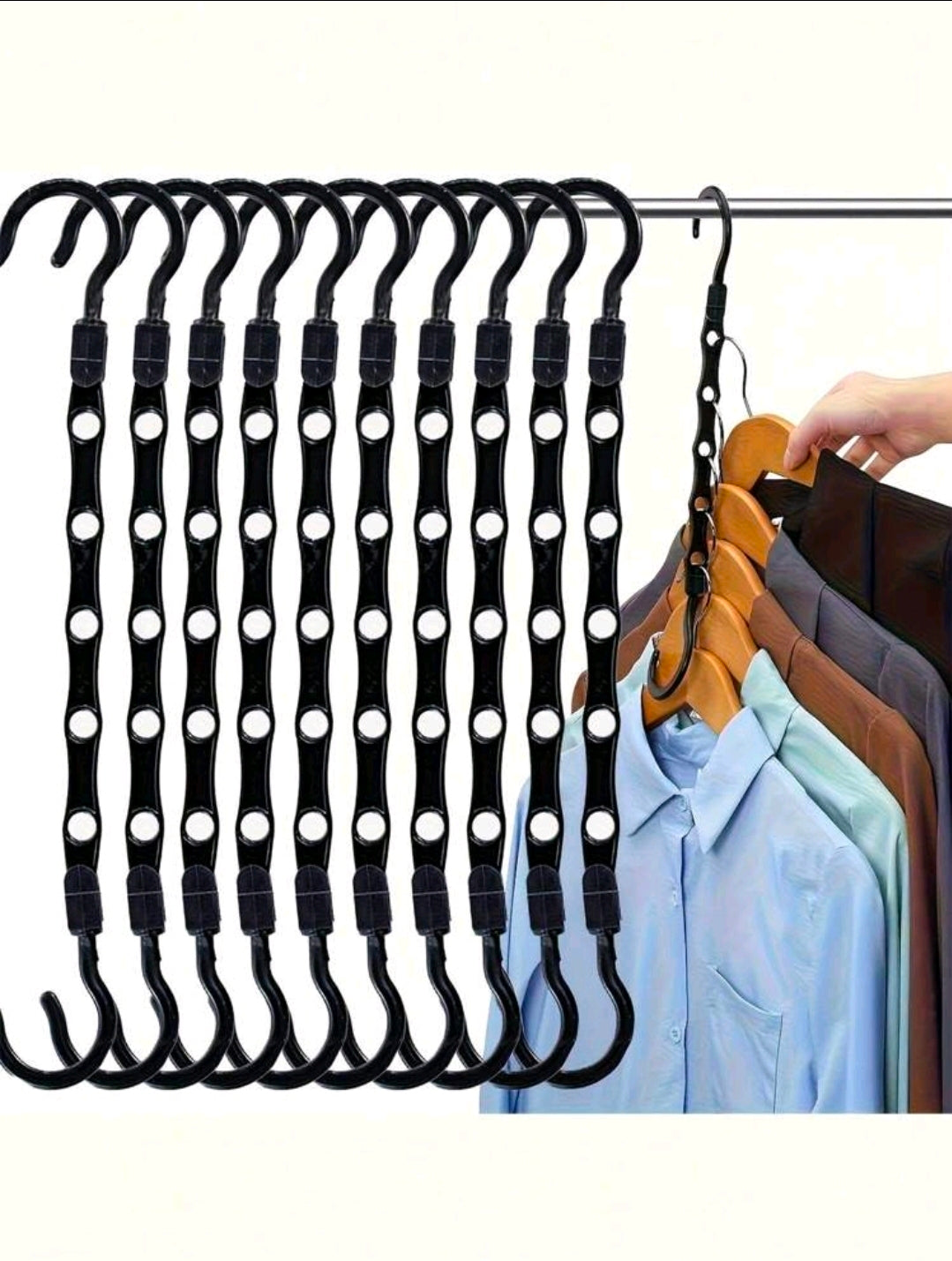 Multi-Functional Space-Saving Magic Hangers