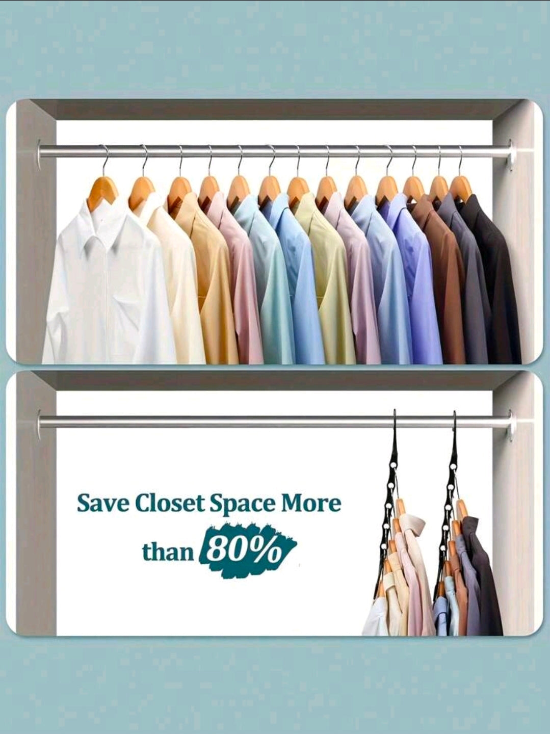 Multi-Functional Space-Saving Magic Hangers