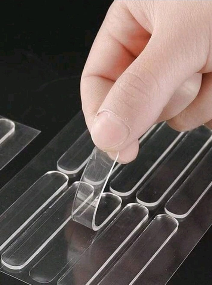 Clear Silicone Anti-Collision Strips – Self-Adhesive Door & Cabinet Dampers (Pack of 10)