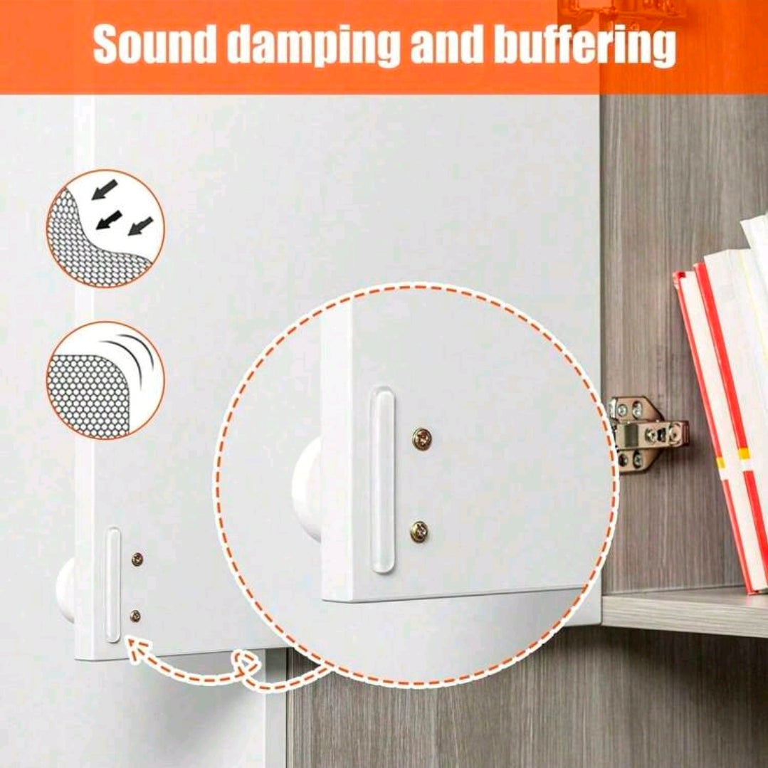 Clear Silicone Anti-Collision Strips – Self-Adhesive Door & Cabinet Dampers (Pack of 10)