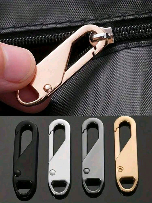 Universal Snap-On Metal Zipper Pull Replacement Kit (No Tools Required)