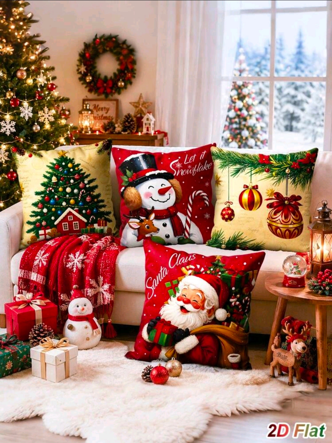 Christmas Printed Cushion Covers