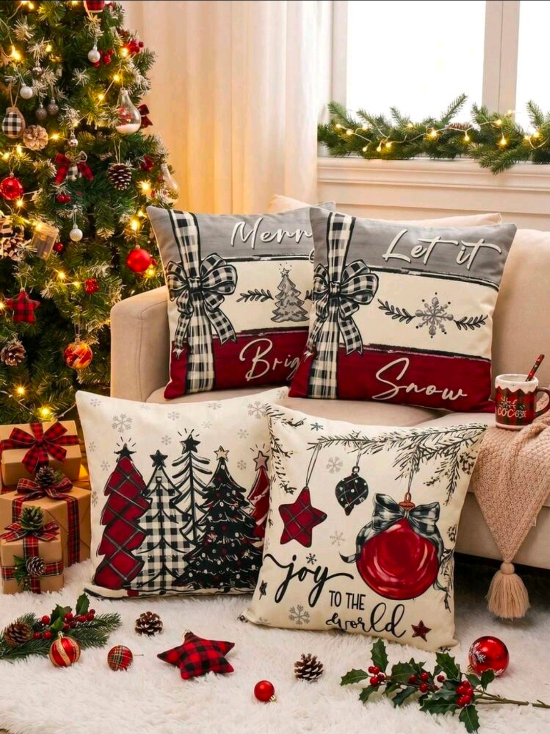 Christmas Printed Cushion Covers