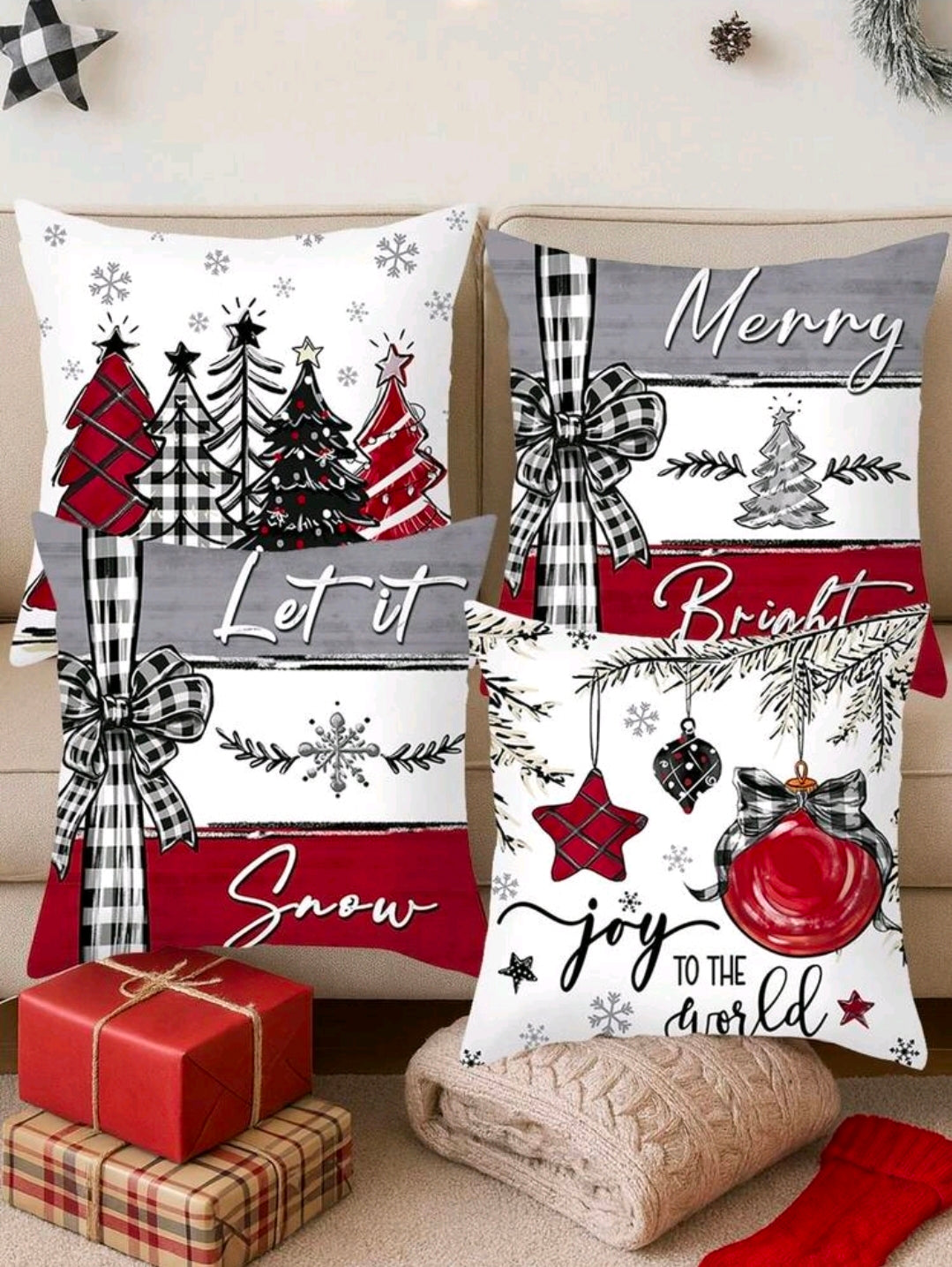 Christmas Printed Cushion Covers