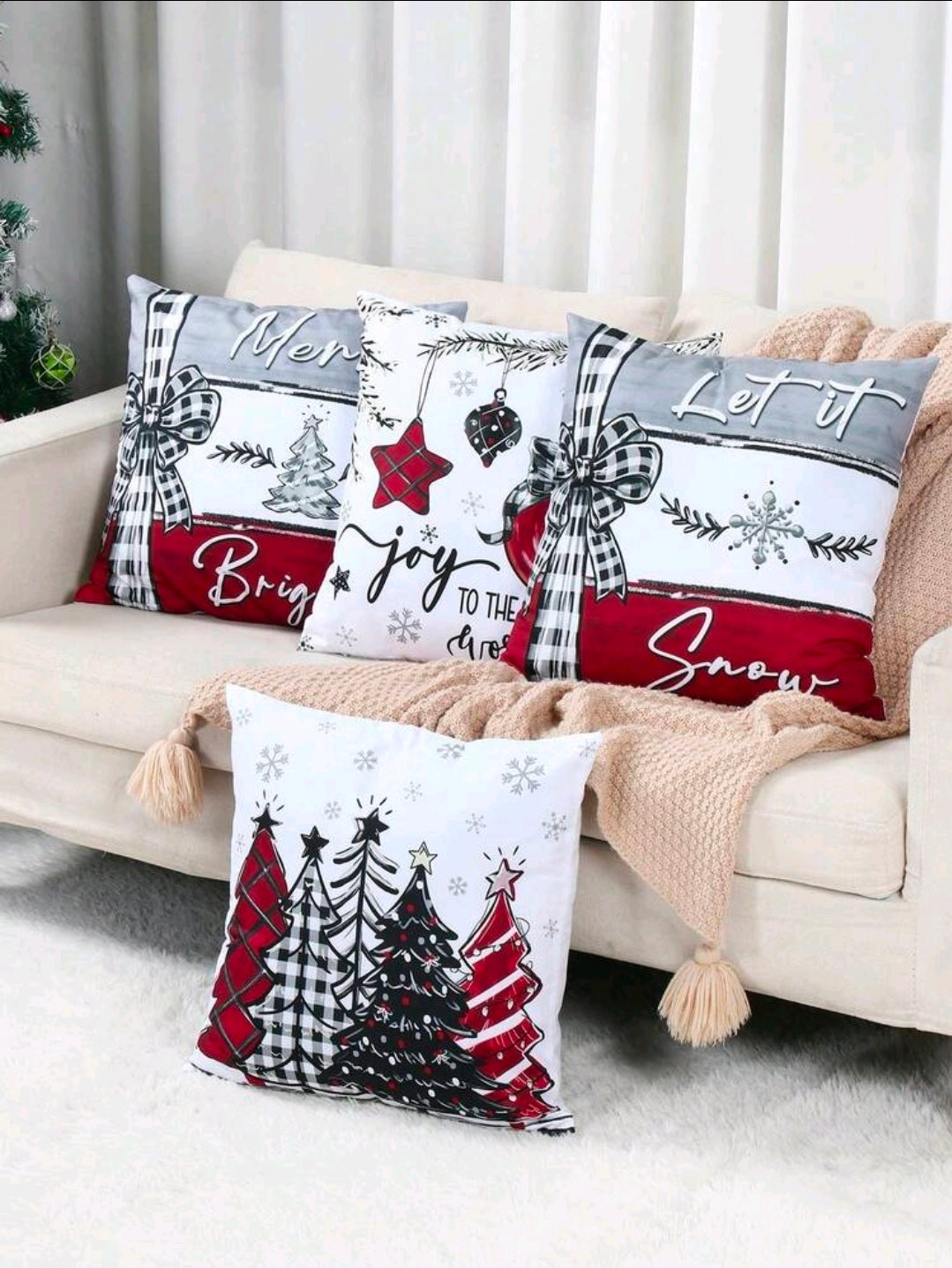 Christmas Printed Cushion Covers