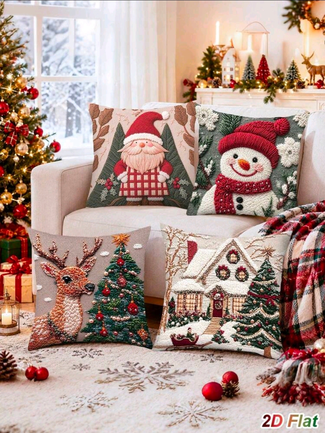 Christmas Printed Cushion Covers