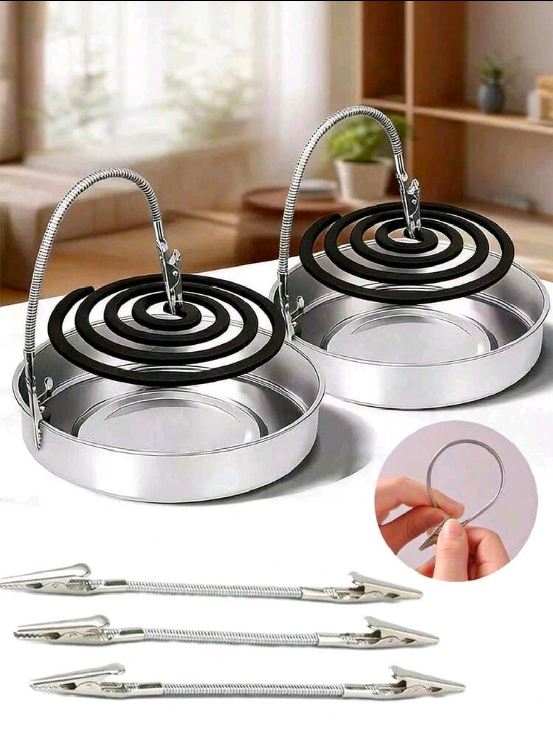 Metal Needle Mosquito Coil Holder – Spike Stand (18cm / 28cm)