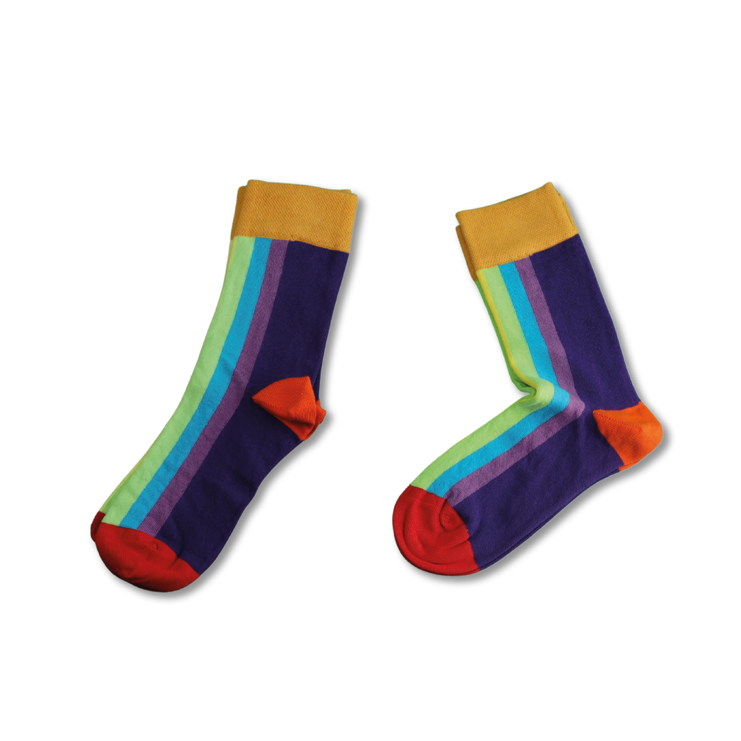 Multicolor Lines Socks