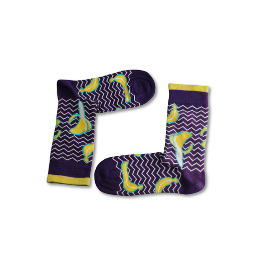 Banana Purple Socks