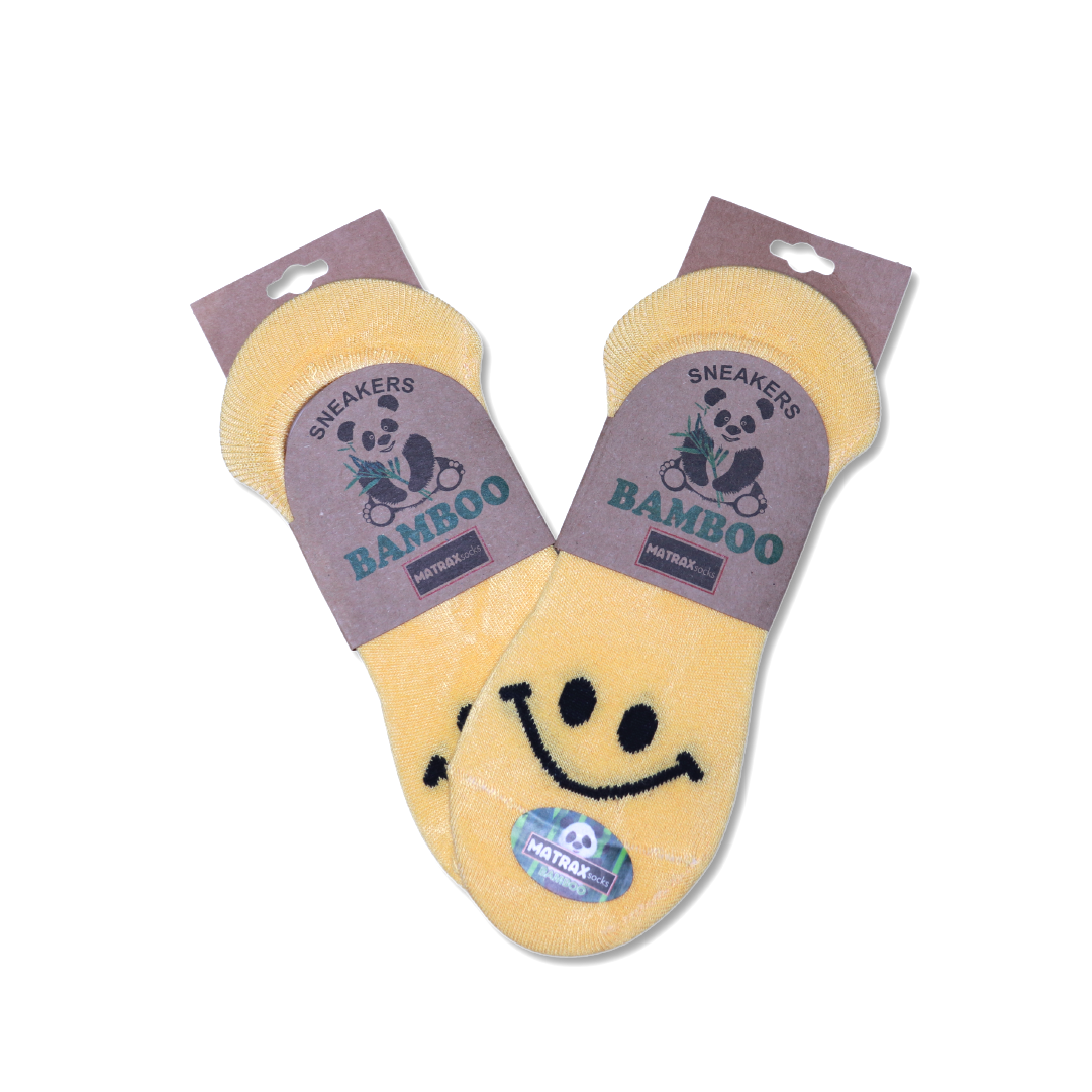 Smiley Bamboo Invisible Socks