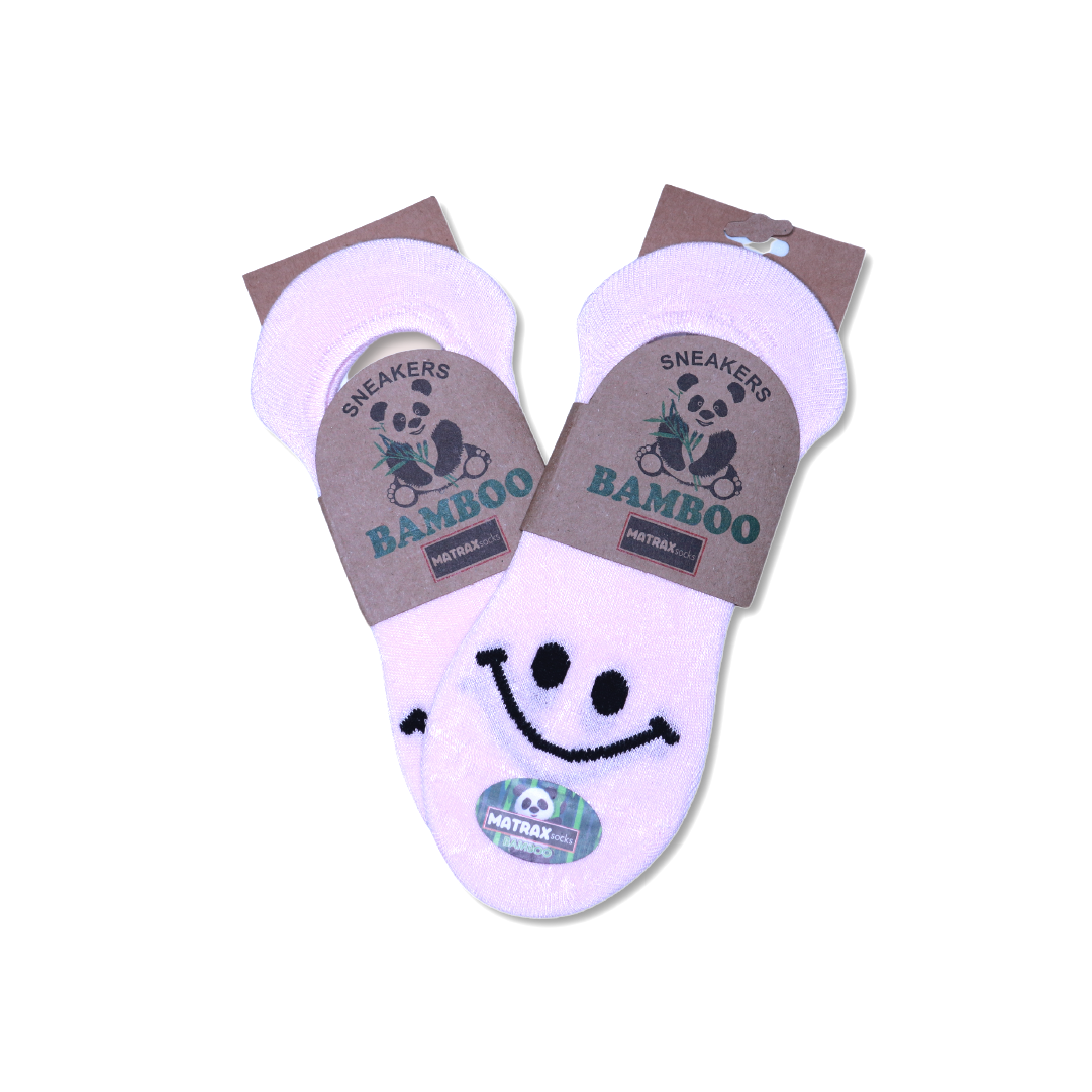 Smiley Bamboo Invisible Socks