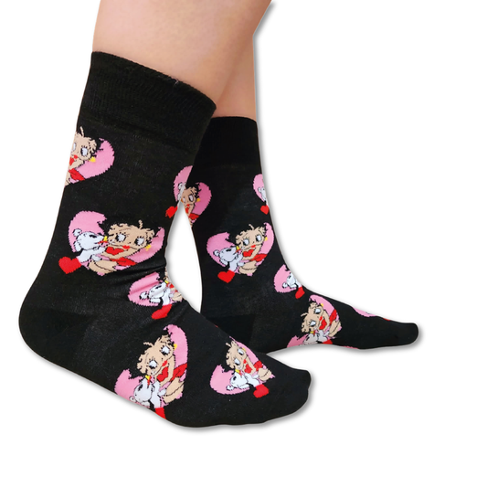 Betty Boop Heart Socks