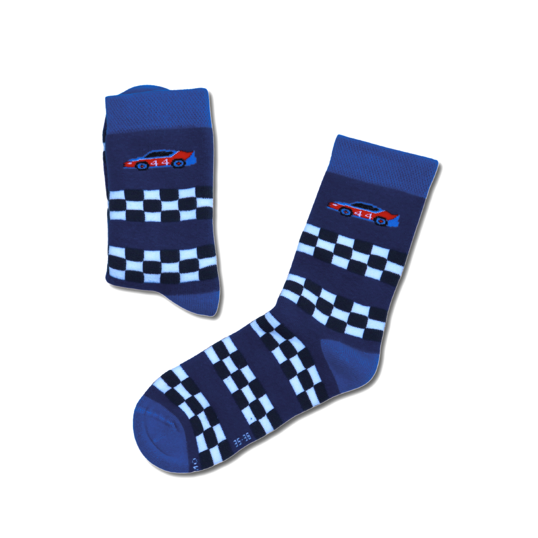 Car Race Towel Socks