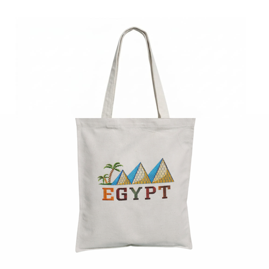 Pyramids & Palm Egypt Tote Bag