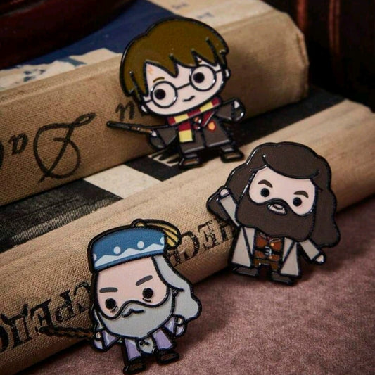 Magical Wizard & Professors Enamel Pin Set of 3