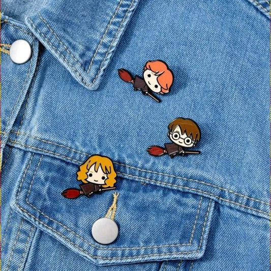 Harry Potter Enamel Pin Set of 3