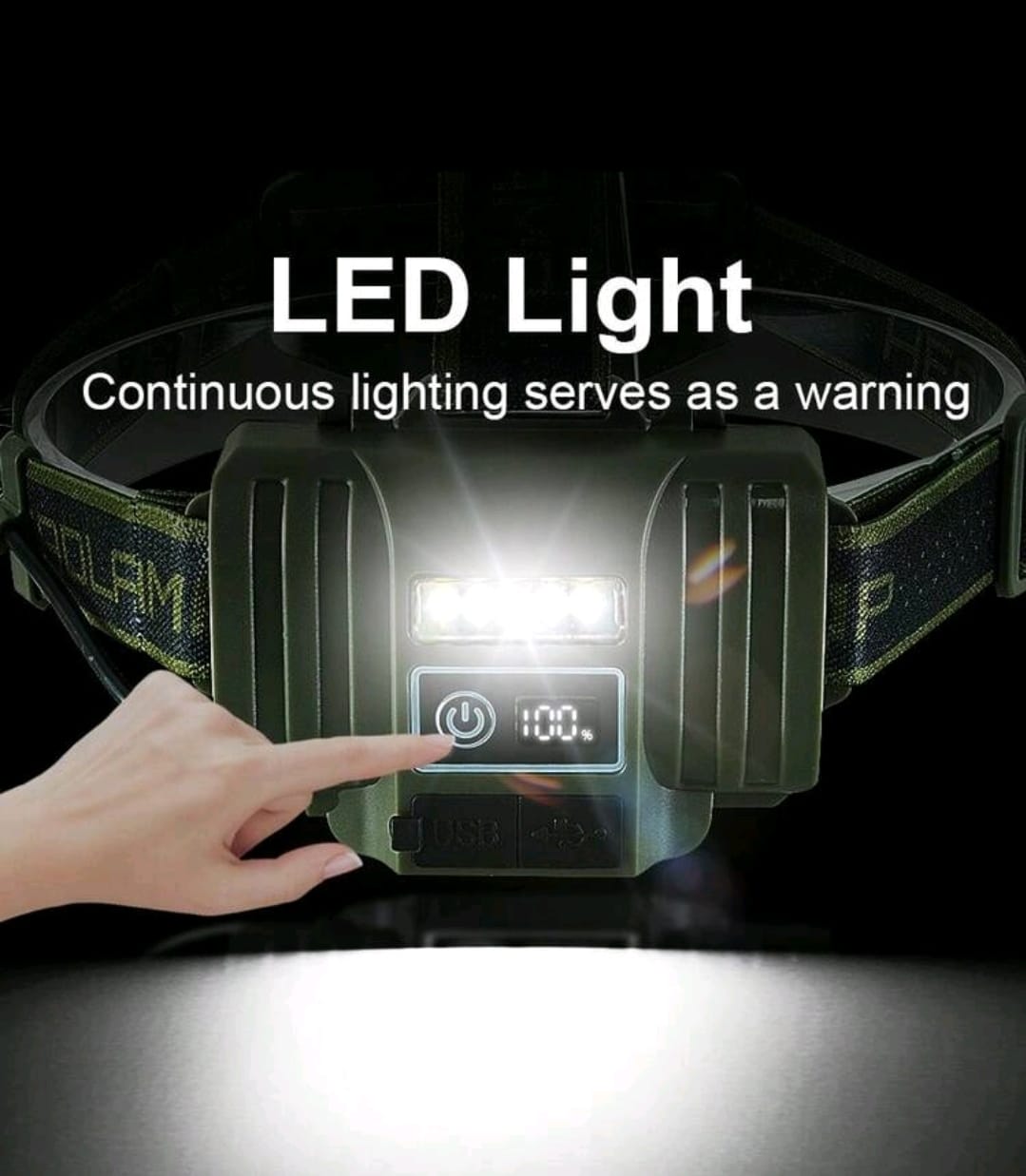 Rechargeable Tactical Headlight with Zoom