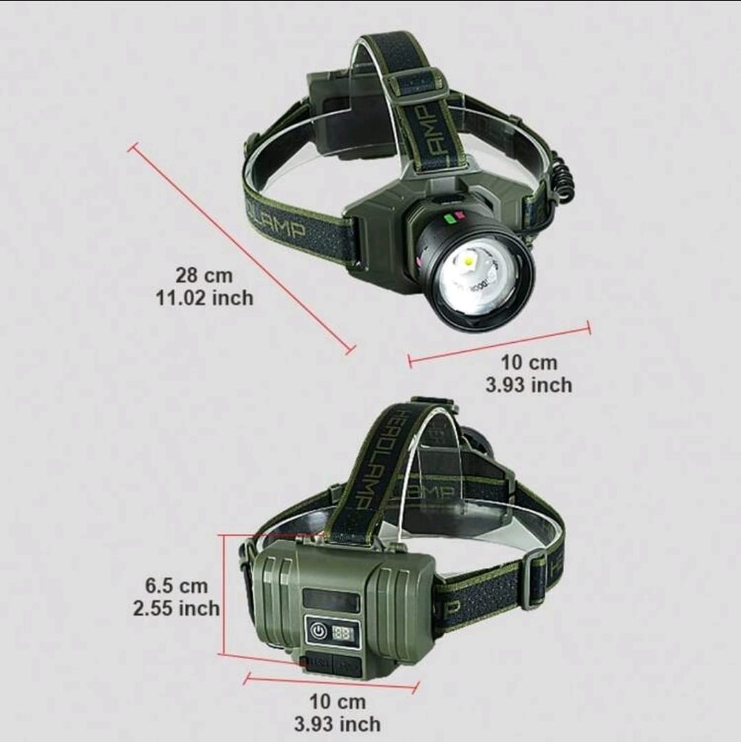 Rechargeable Tactical Headlight with Zoom