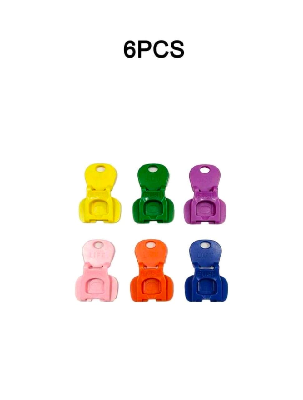 6-Piece Reusable Beverage Can Tab Opener Set