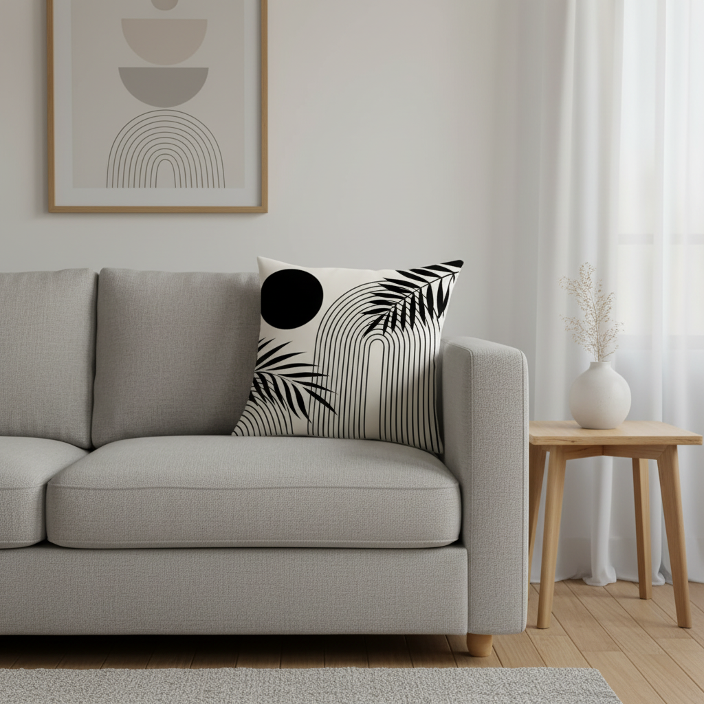 Black & White Modern Pillow Cover