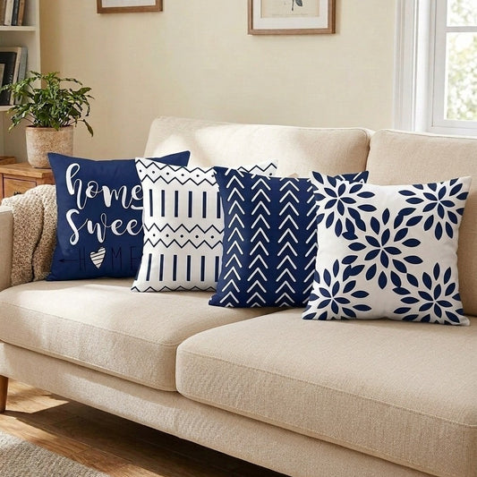 Arrow Heart Geometric Pillow Cover