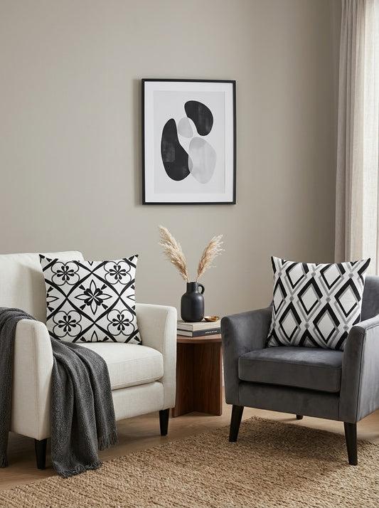 Black & White Graphic Cushion Covers